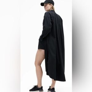 nwt ATHLETA drift poplin long shirt dress M L